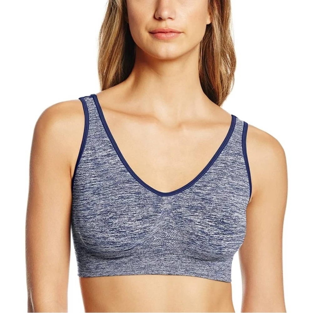 Navy pebble Blue Women's Intimate seamless wireless Bra